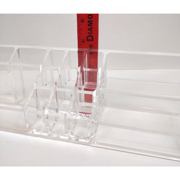 Home Basics 14 Section Clear Cosmetic and Jewelry Holder Organizer Vanity Storag - Picture 12 of 12